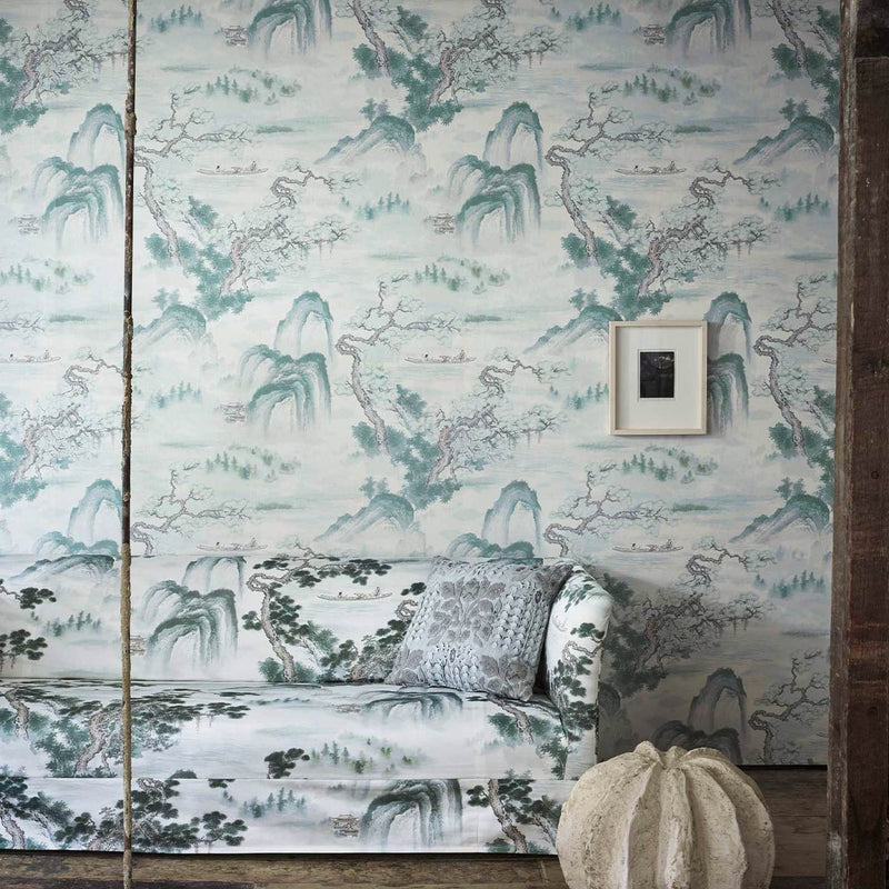 Floating Mountains Superwide Wallpaper by Zoffany (Sold per Lineal Metre)