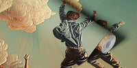 Free Falling Mural by HappyWall