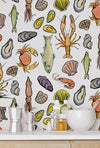 Frutti di Mare Wallpaper by Mini Moderns