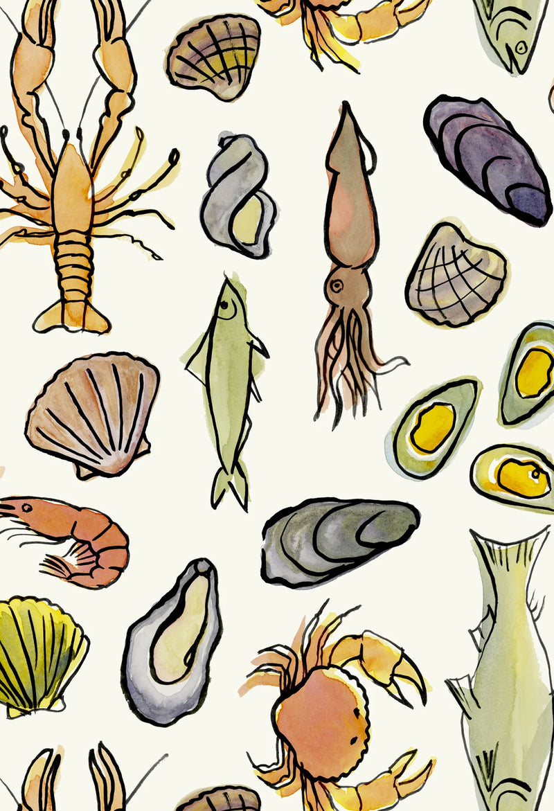 Frutti di Mare Wallpaper by Mini Moderns