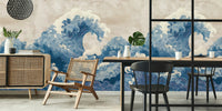 Oceanic Wave Adventure Mural by HappyWall