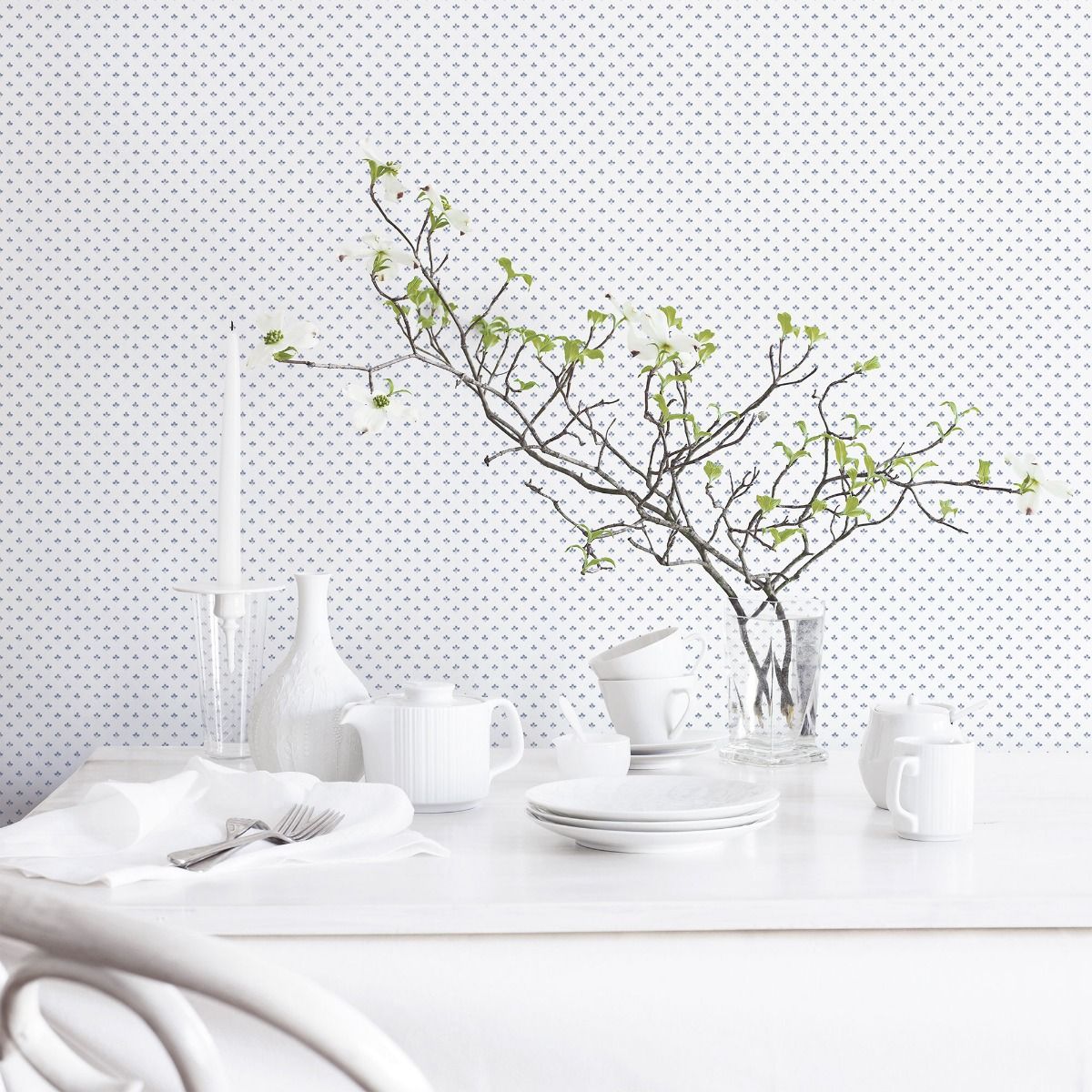 Tri Leaf Wallpaper by Galerie (Just Kitchens Collection)
