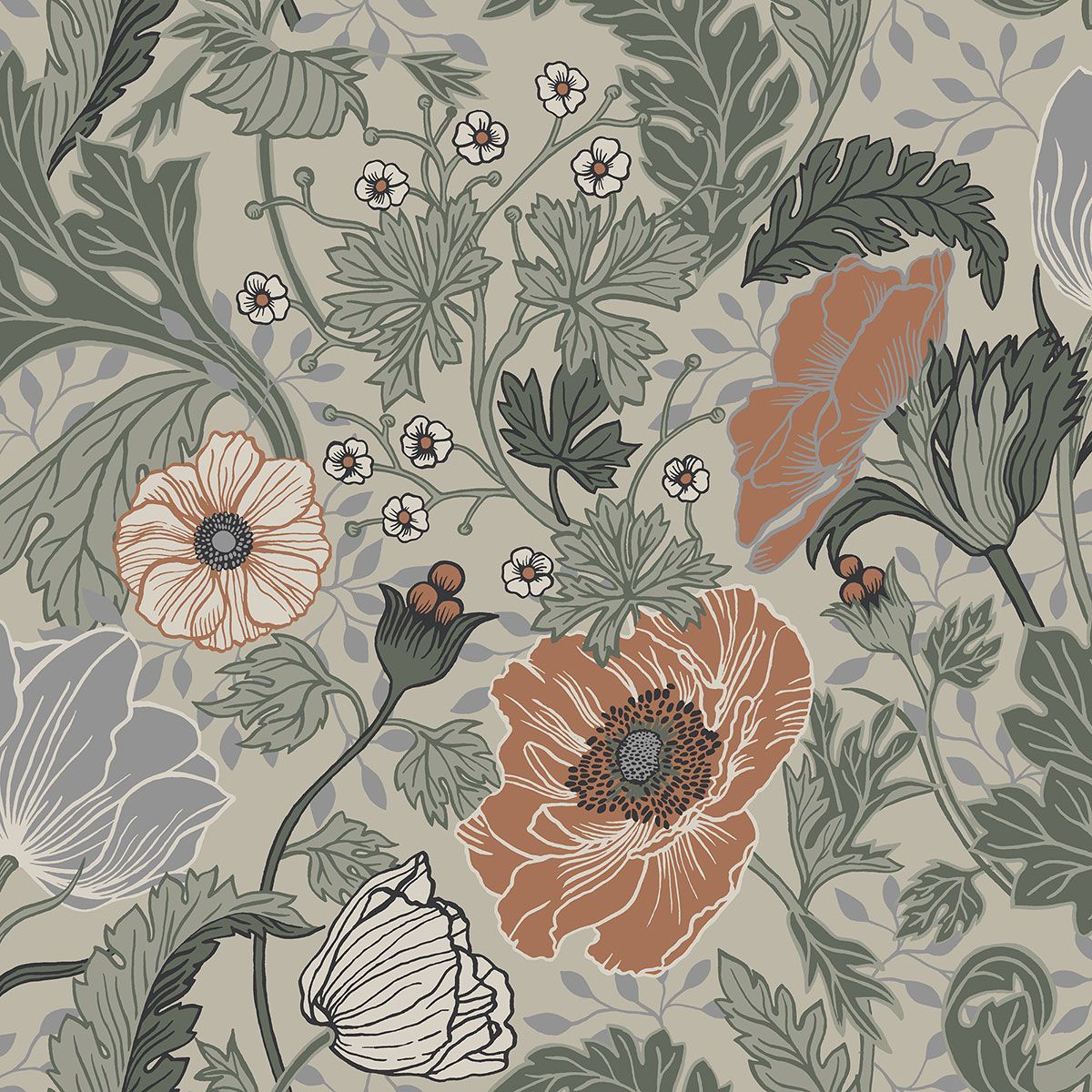 Anenome Wallpaper by Galerie (Apelviken Collection)