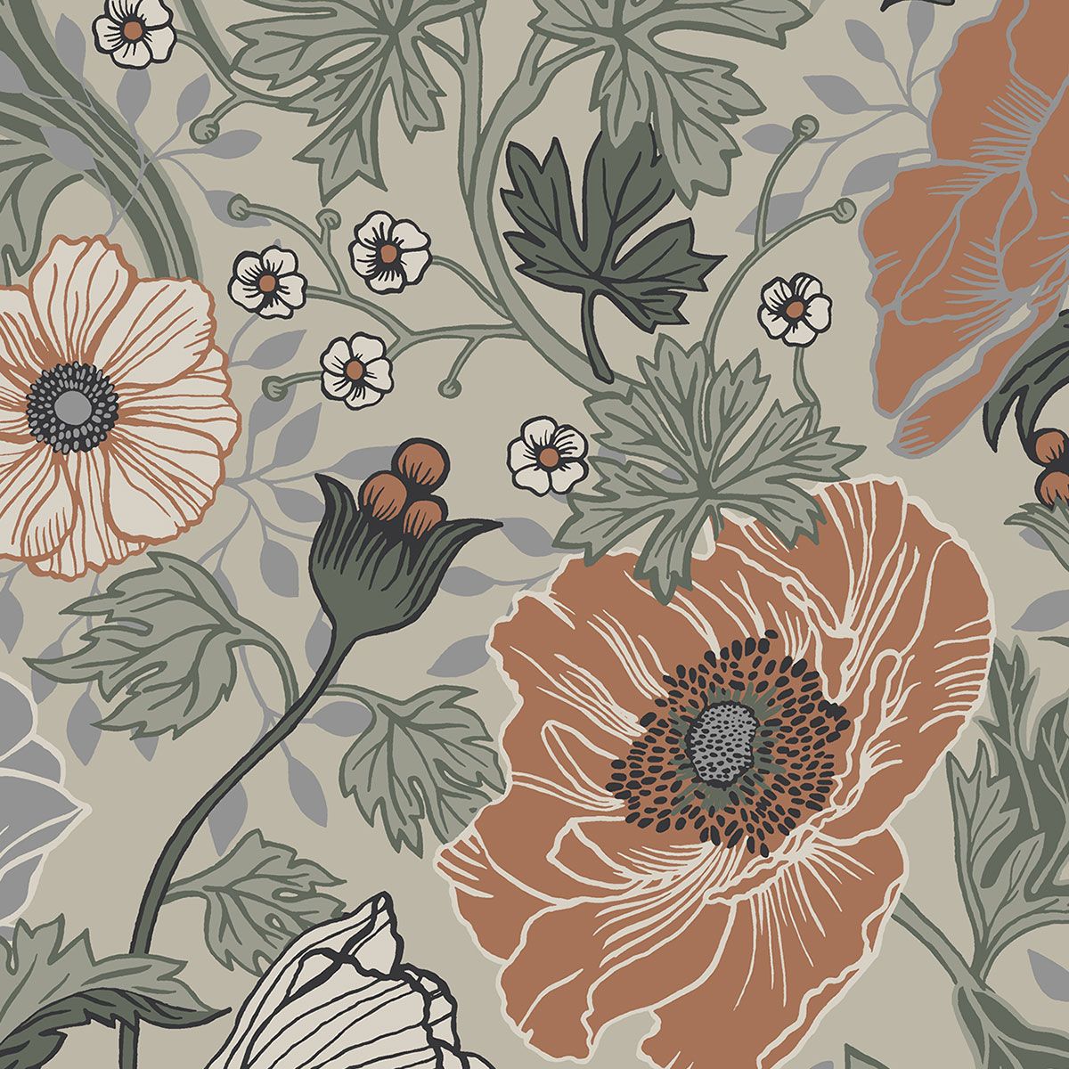 Anenome Wallpaper by Galerie (Apelviken Collection)