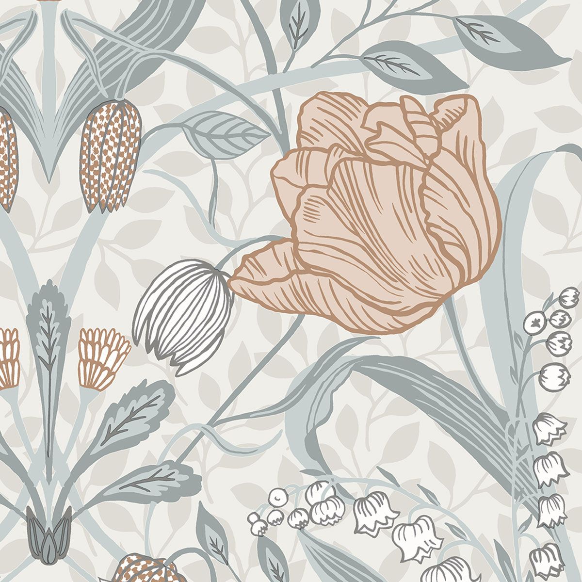 Tulip Wallpaper by Galerie (Apelviken Collection)