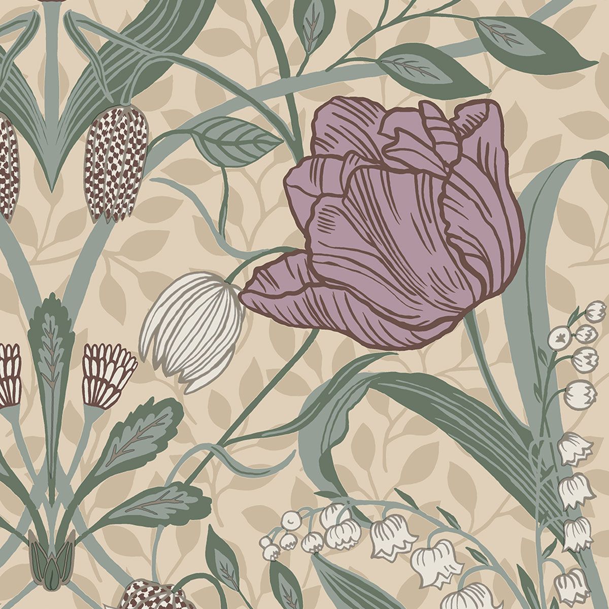 Tulip Wallpaper by Galerie (Apelviken Collection)