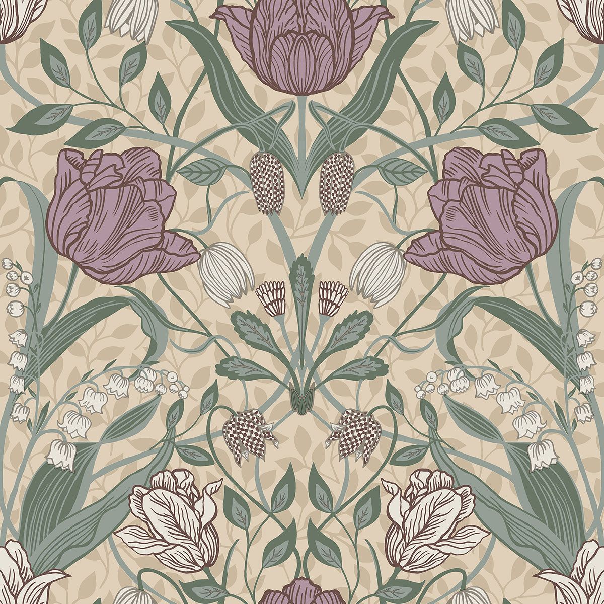 Tulip Wallpaper by Galerie (Apelviken Collection)