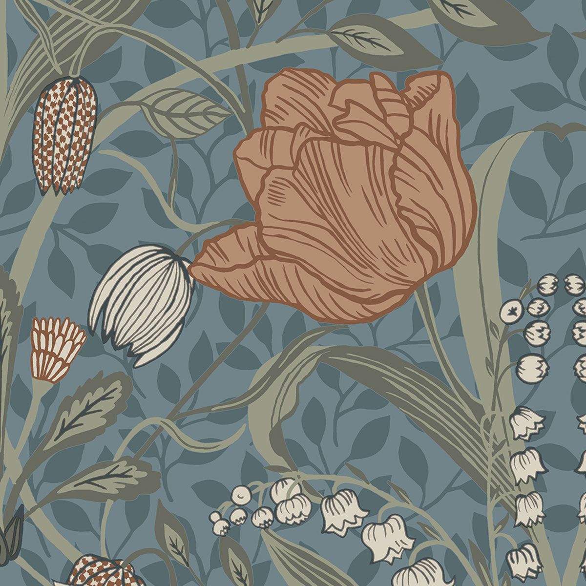 Tulip Wallpaper by Galerie (Apelviken Collection)