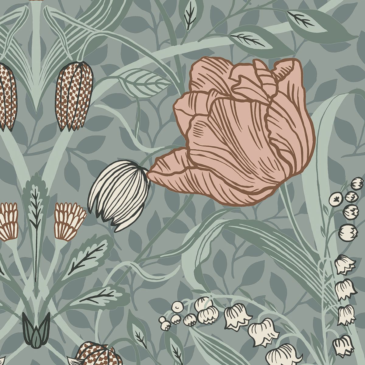 Tulip Wallpaper by Galerie (Apelviken Collection)