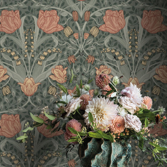 Tulip Wallpaper by Galerie (Apelviken Collection)