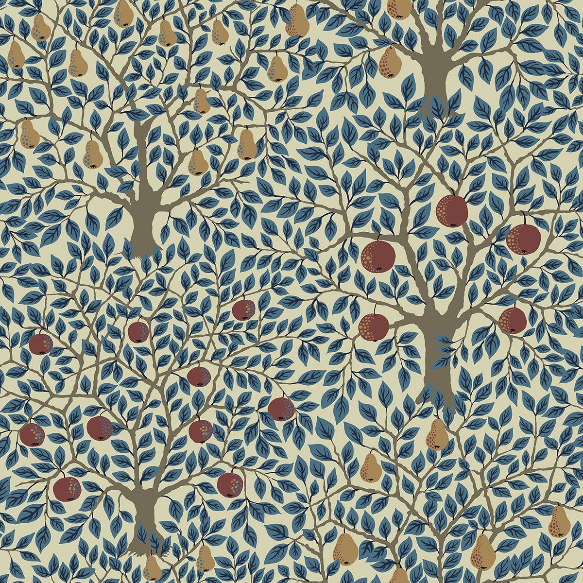 Apples and Pears Wallpaper by Galerie (Apelviken Collection)
