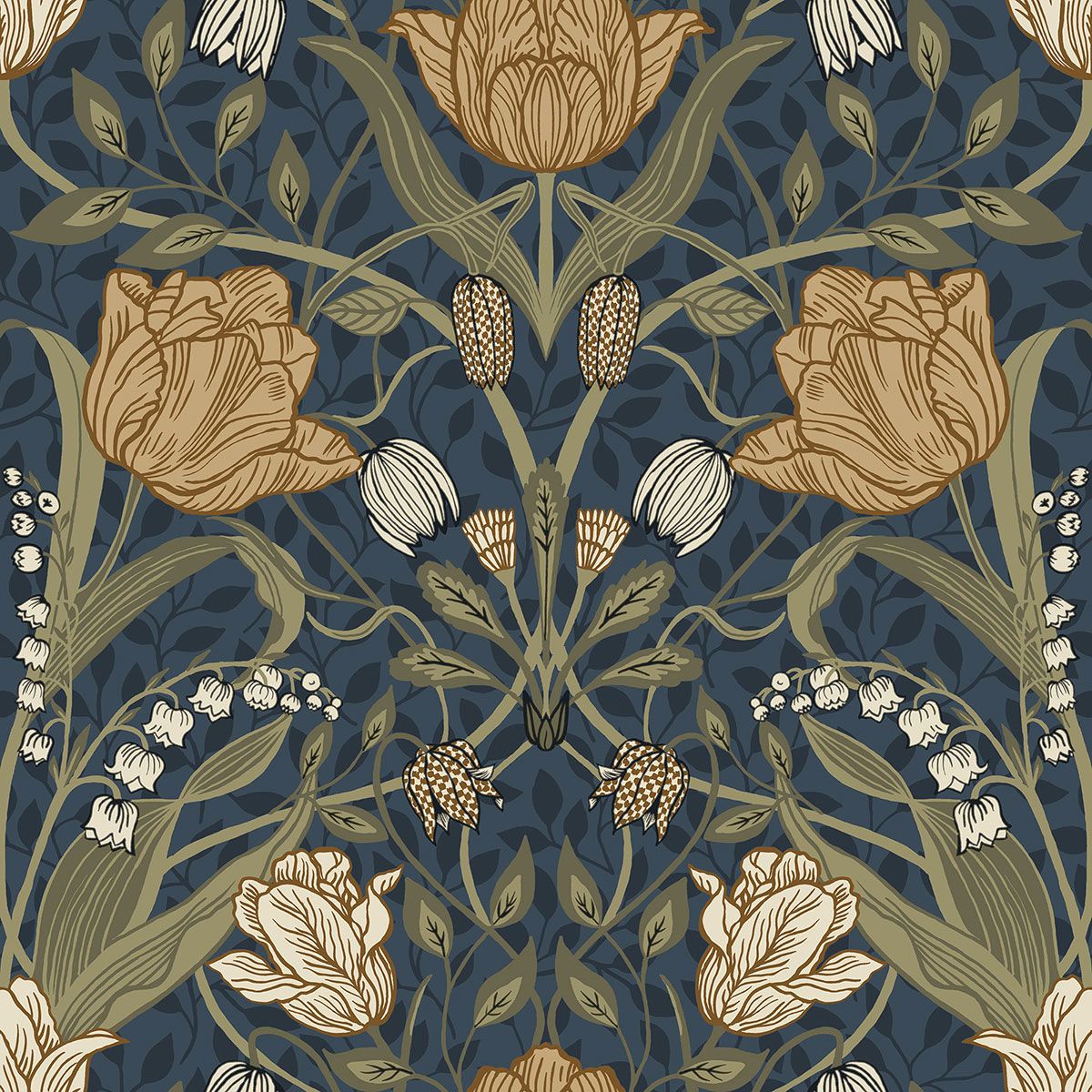 Tulip Wallpaper by Galerie (Apelviken Collection)