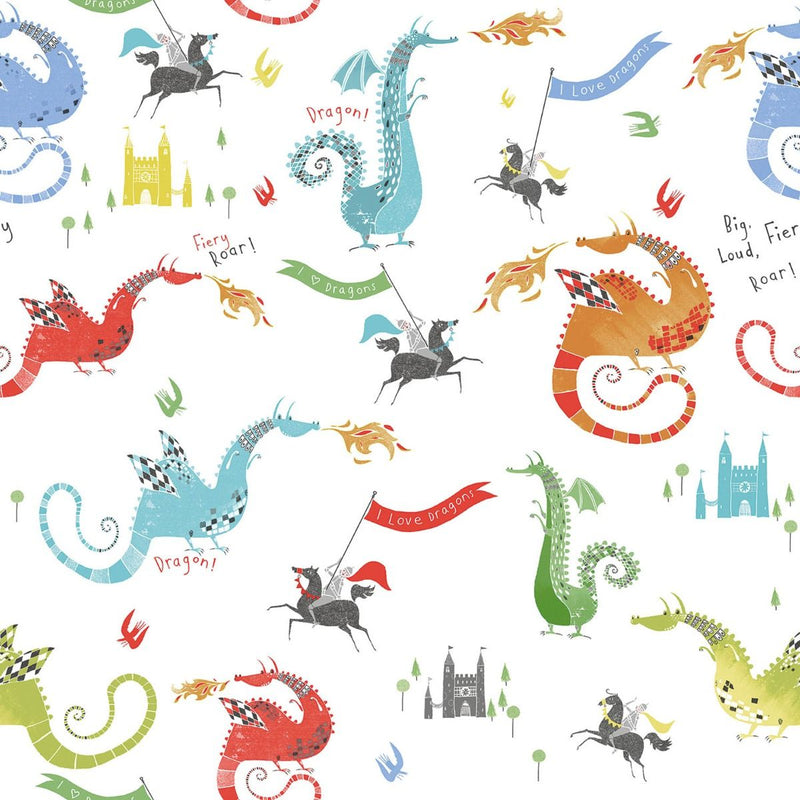 Dragons Wallpaper by Galerie (Tiny Tots 2 Collection)