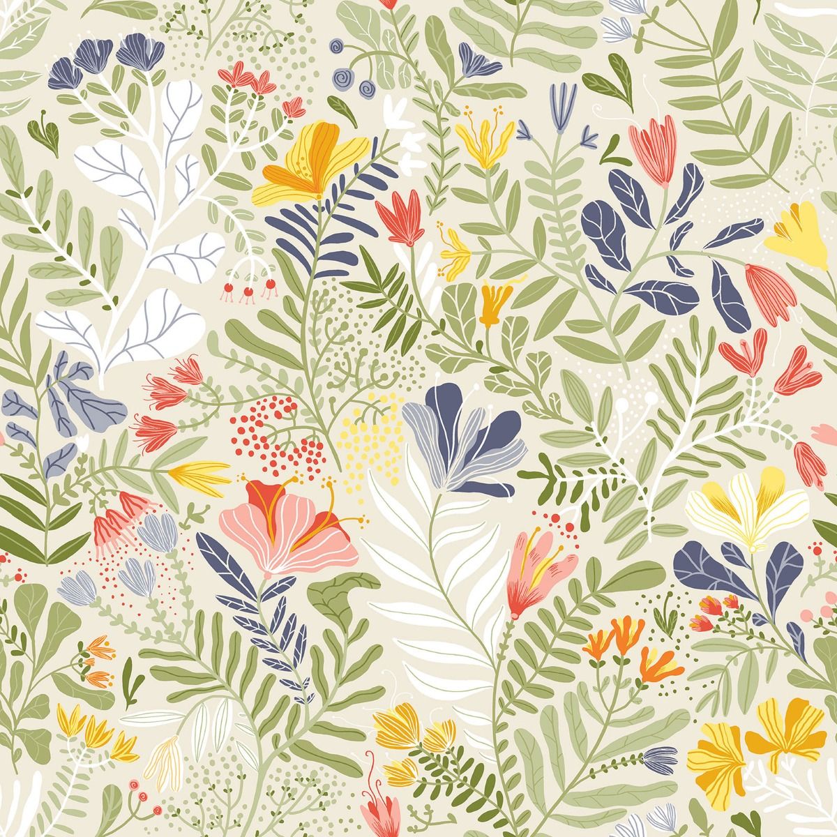 Brittsommar Wallpaper by Galerie (Sommarang Collection)
