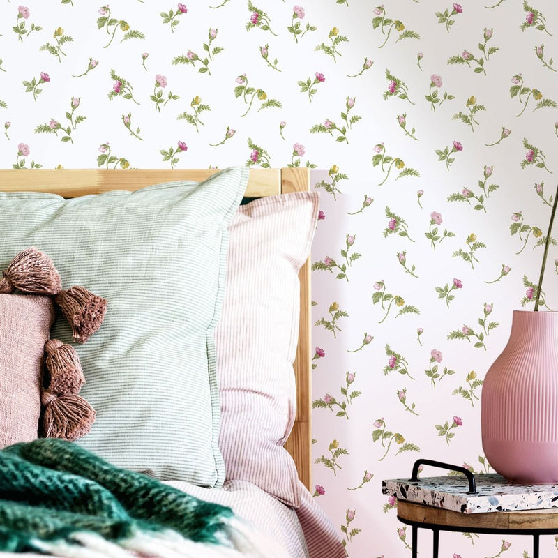 Bocciolo Blu Wallpaper by Galerie (Cottage Chic Collection)