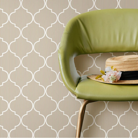 Cancello Green Wallpaper by Galerie (Cottage Chic Collection)