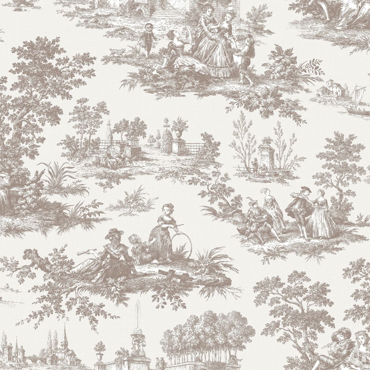 Paesaggio Barocco Wallpaper by Galerie (Cottage Chic Collection)