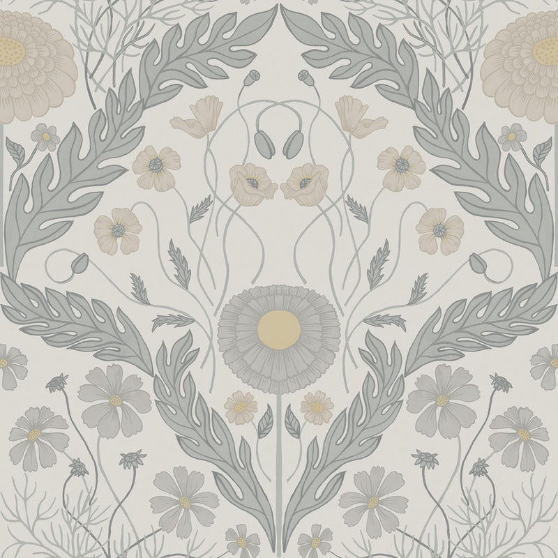 Leafy Bloom Wallpaper by Galerie (Blomstermala Collection)