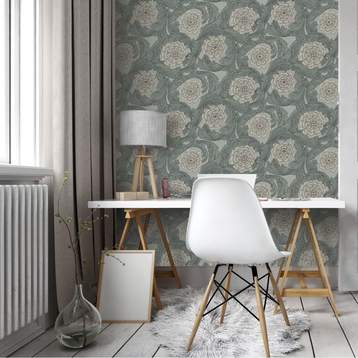 Big Bloom Wallpaper by Galerie (Blomstermala Collection)