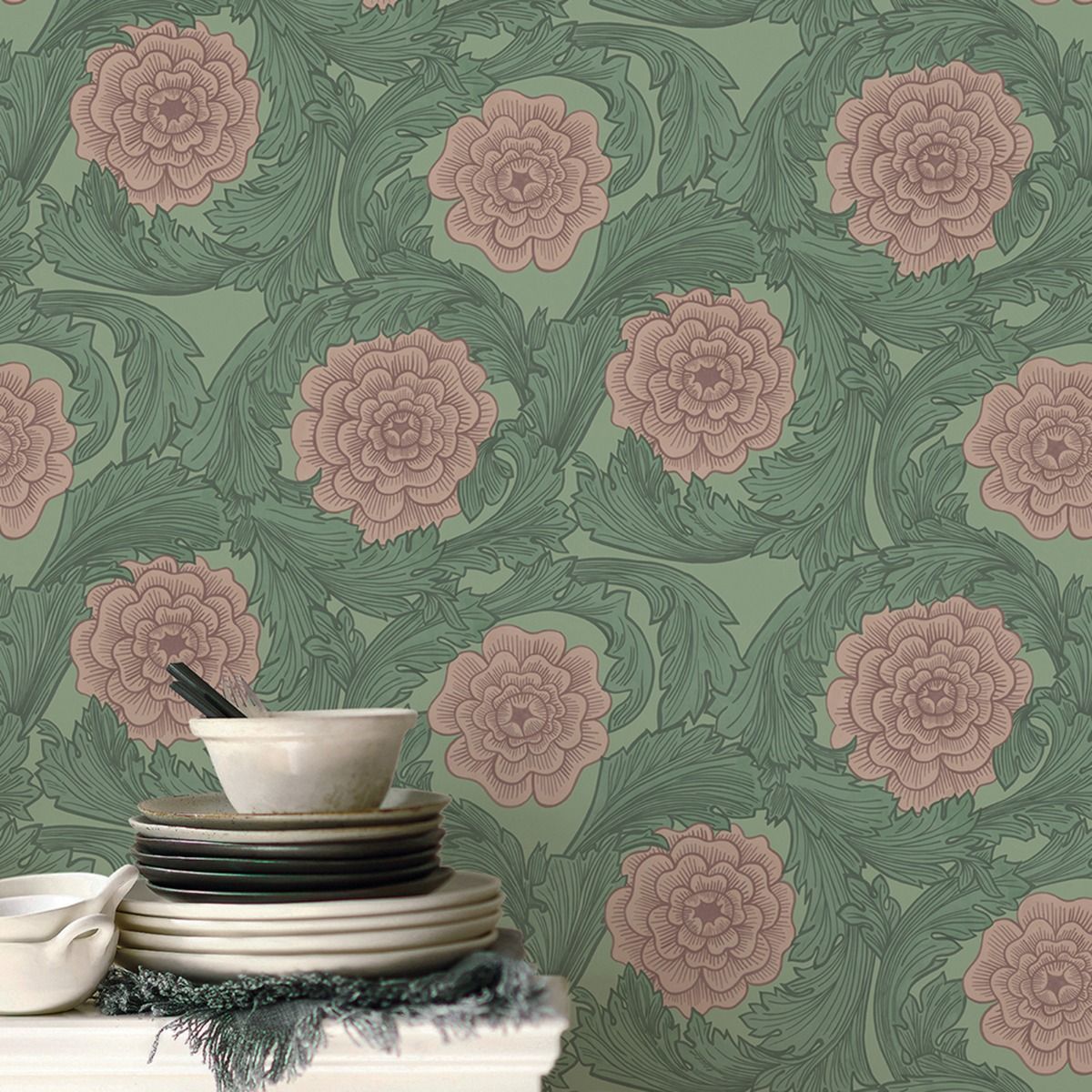 Big Bloom Wallpaper by Galerie (Blomstermala Collection)