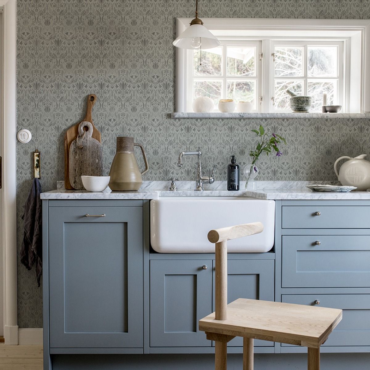 Floral Collage Wallpaper by Galerie (Blomstermala Collection)