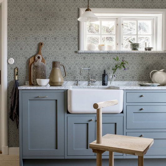 Floral Collage Wallpaper by Galerie (Blomstermala Collection)