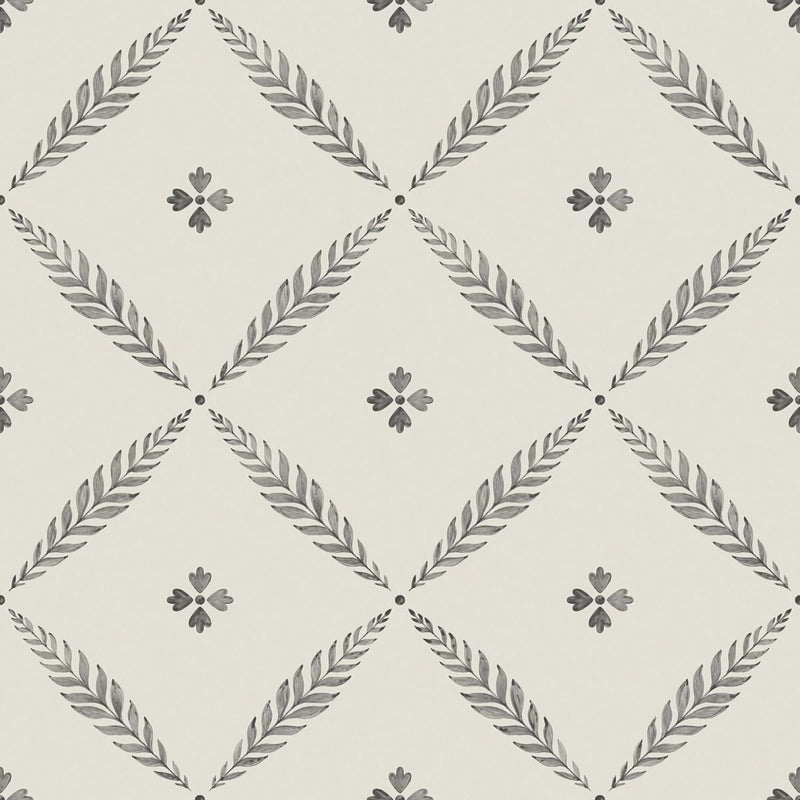 Leaf Trellis Wallpaper by Galerie (Blomstermala Collection)