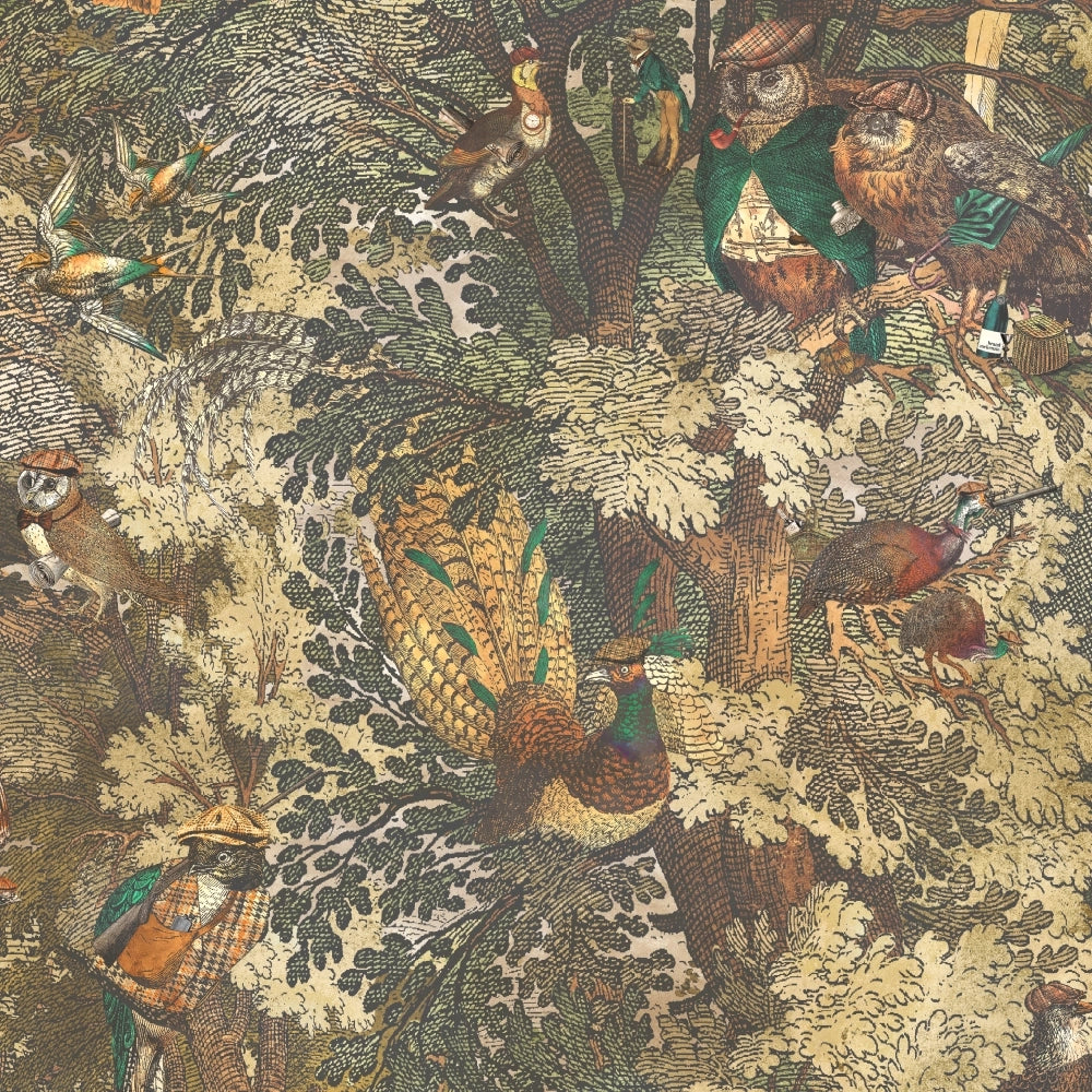 Gentlemen Birds Wallpaper by Brand McKenzie