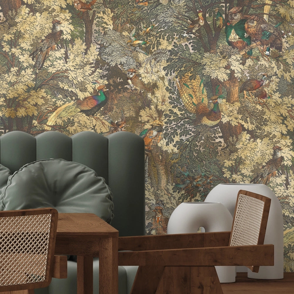 Gentlemen Birds Wallpaper by Brand McKenzie