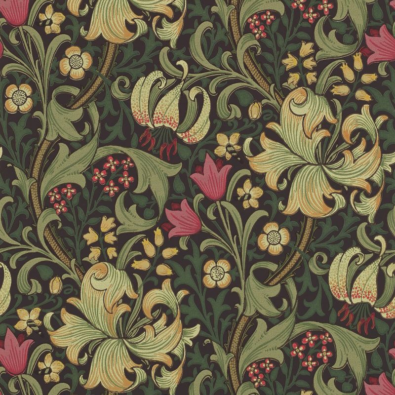 Golden Lily Wallpaper by Morris & Co