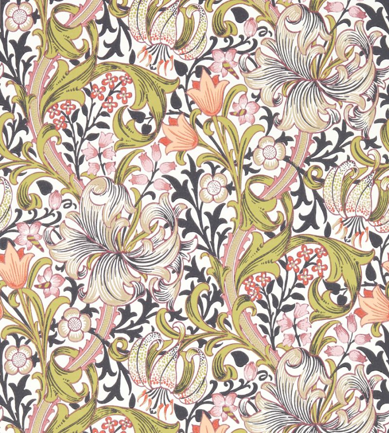 Golden Lily Wallpaper by Morris & Co