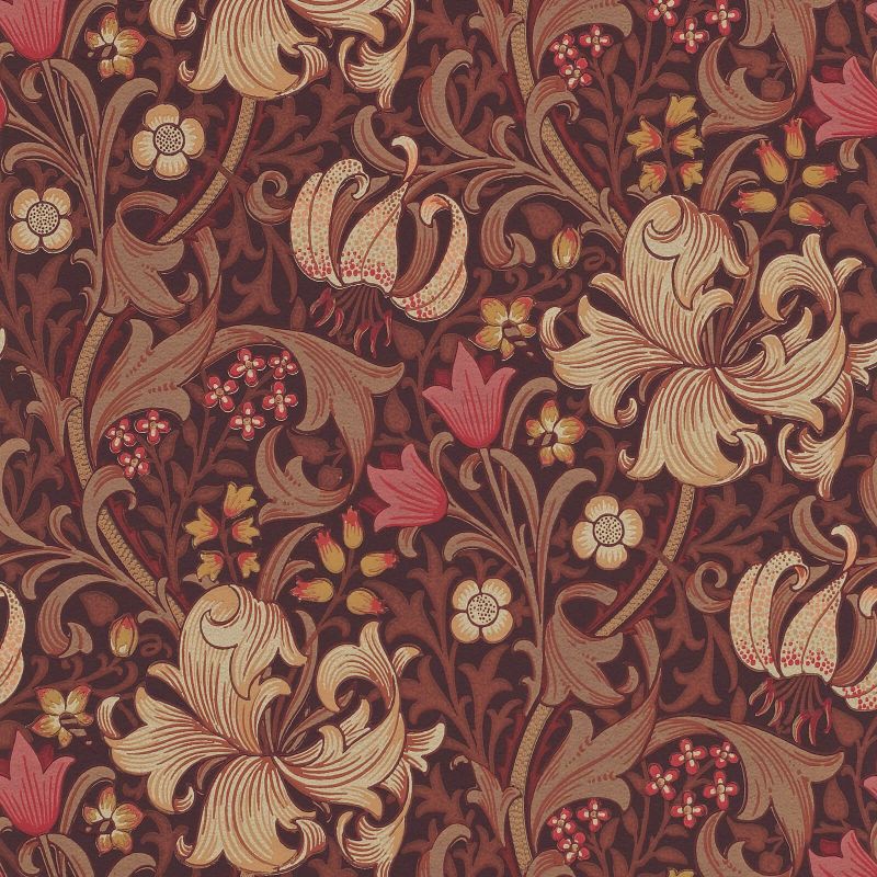 Golden Lily Wallpaper by Morris & Co