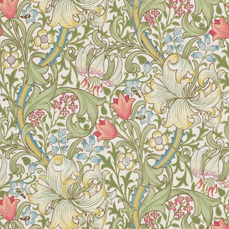 Golden Lily Wallpaper by Morris & Co