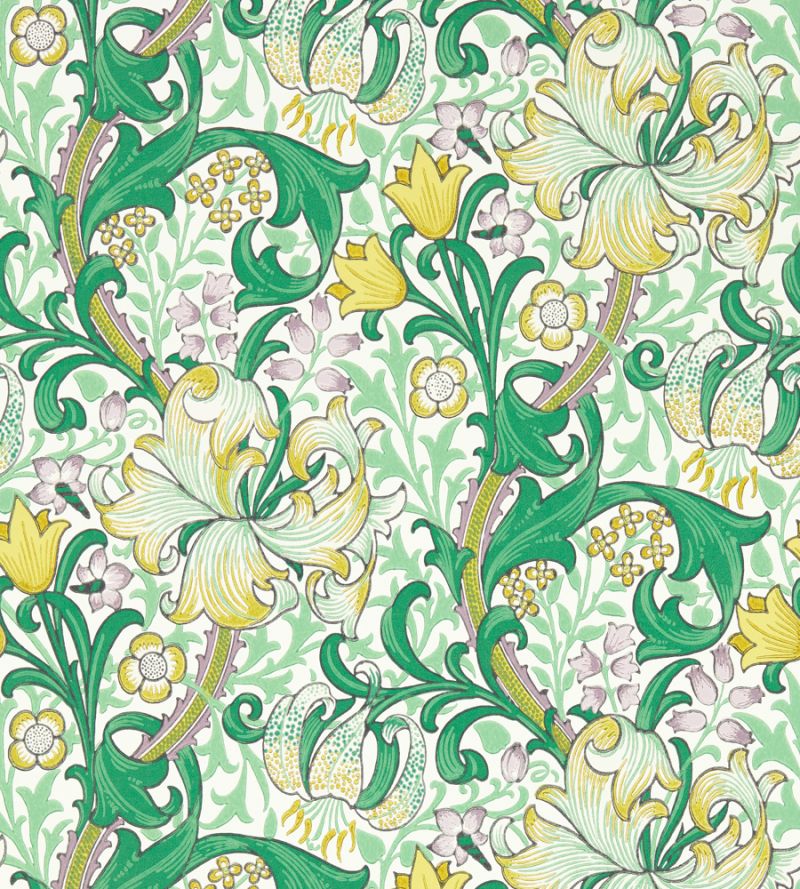 Golden Lily Wallpaper by Morris & Co