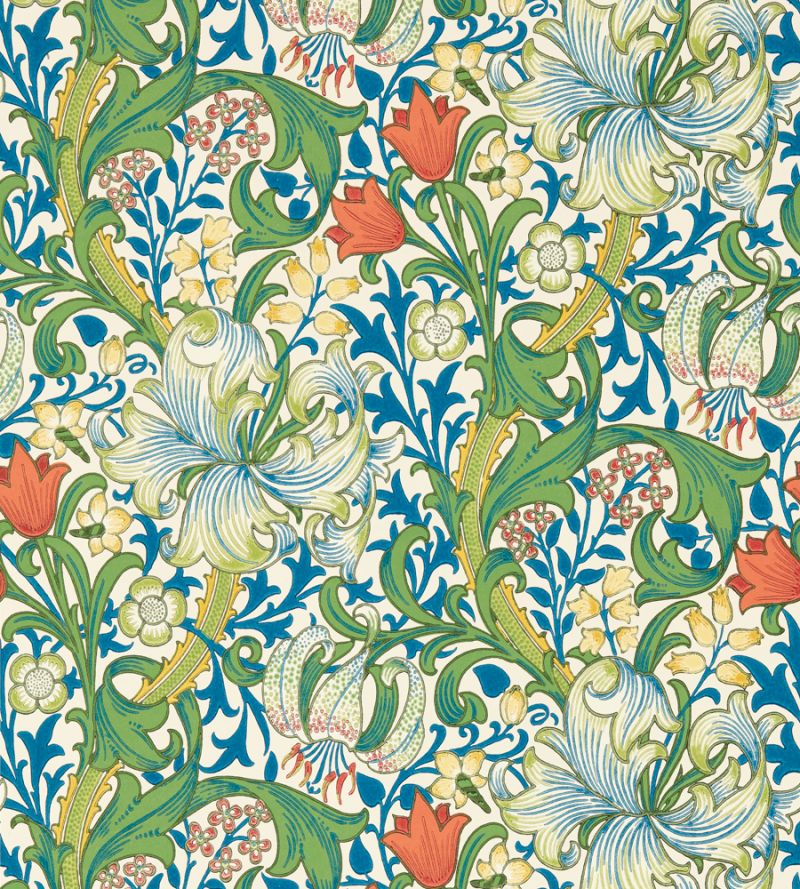 Golden Lily Wallpaper by Morris & Co