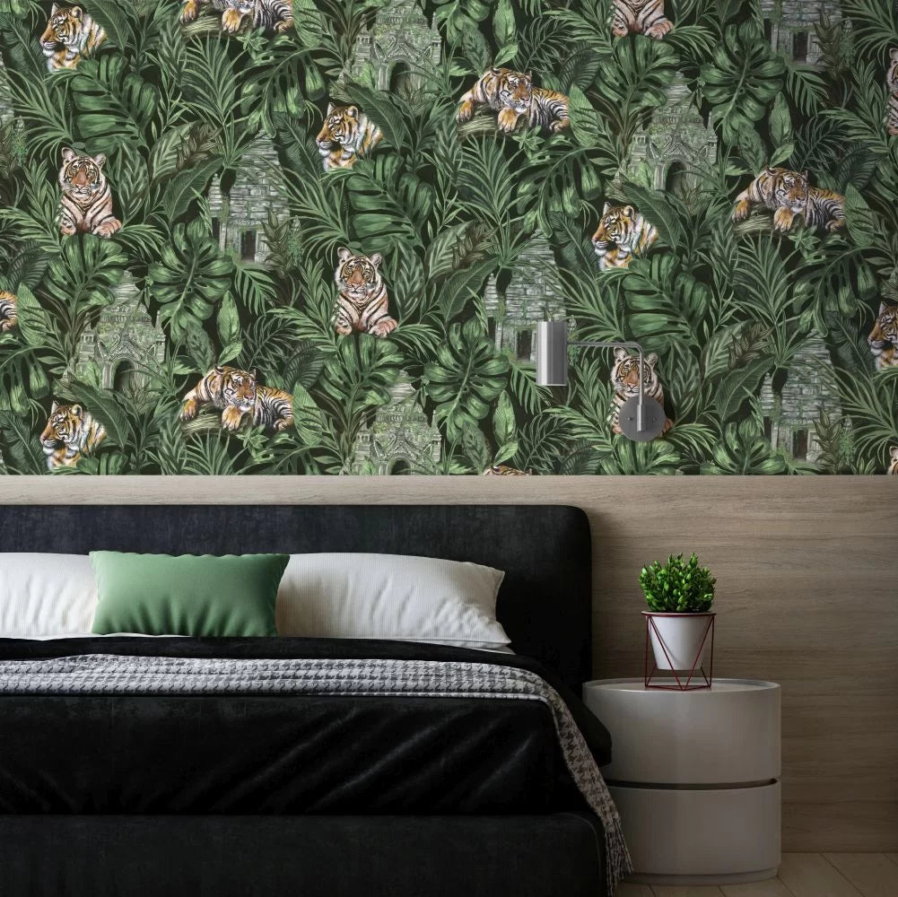 Tiger & Temple Wallpaper by Graduate Collection