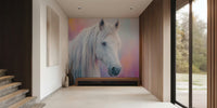 Pastel Horse Portrait Mural by HappyWall