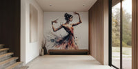 Graceful Ballet Dancer In Motion Mural by HappyWall