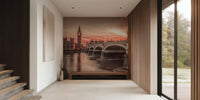 Big Ben Sunset Mural by HappyWall