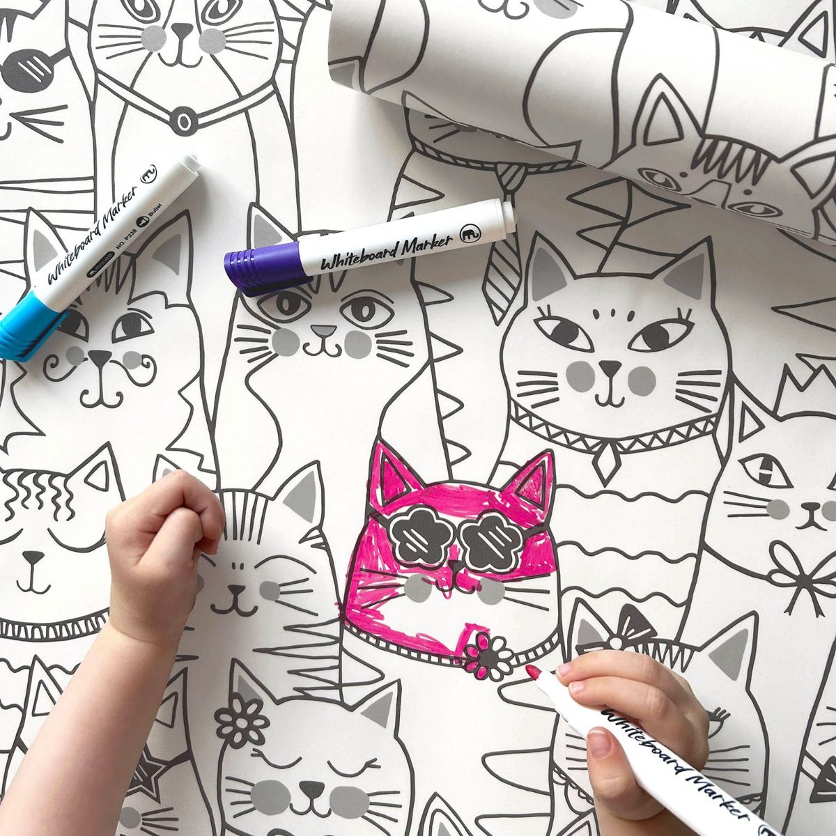 Colour Me Cats Wallpaper by Holden Decor