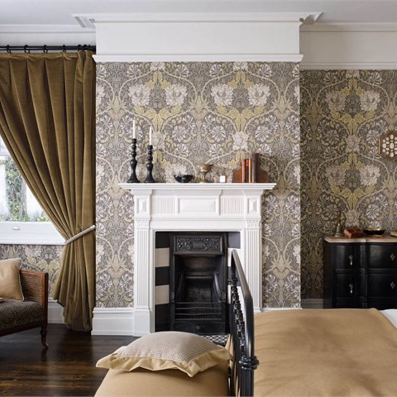 Honeysuckle & Tulip Wallpaper by Morris and Co