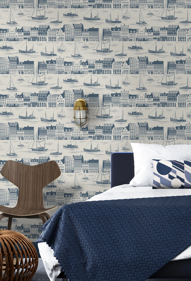 Postcard to Inger Wallpaper by Mini Moderns