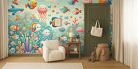 Underwater Wonders Mural by Happywall