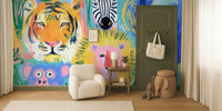 Arty Jungle Animals by HappyWall
