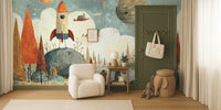 Cosmic Frontier Mural by HappyWall
