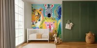 Arty Jungle Animals by HappyWall