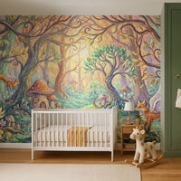 Enchanted Forest Journey Mural by HappyWall