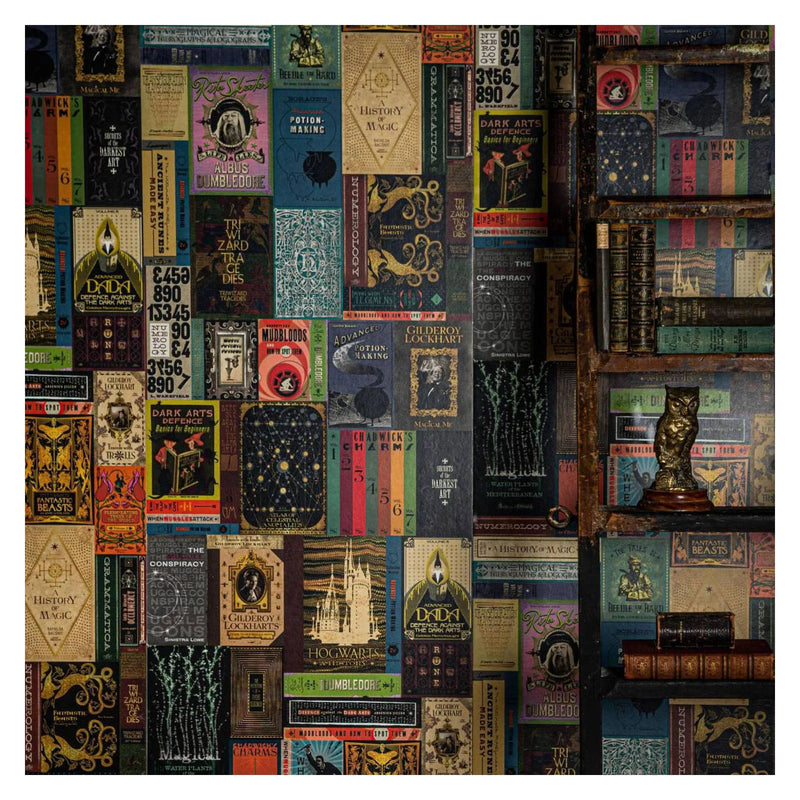 Harry Potter Wizarding Books Wallpaper by Minalima