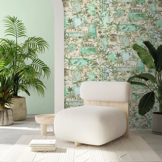 Lido Palm Wallpaper by Brand McKenzie