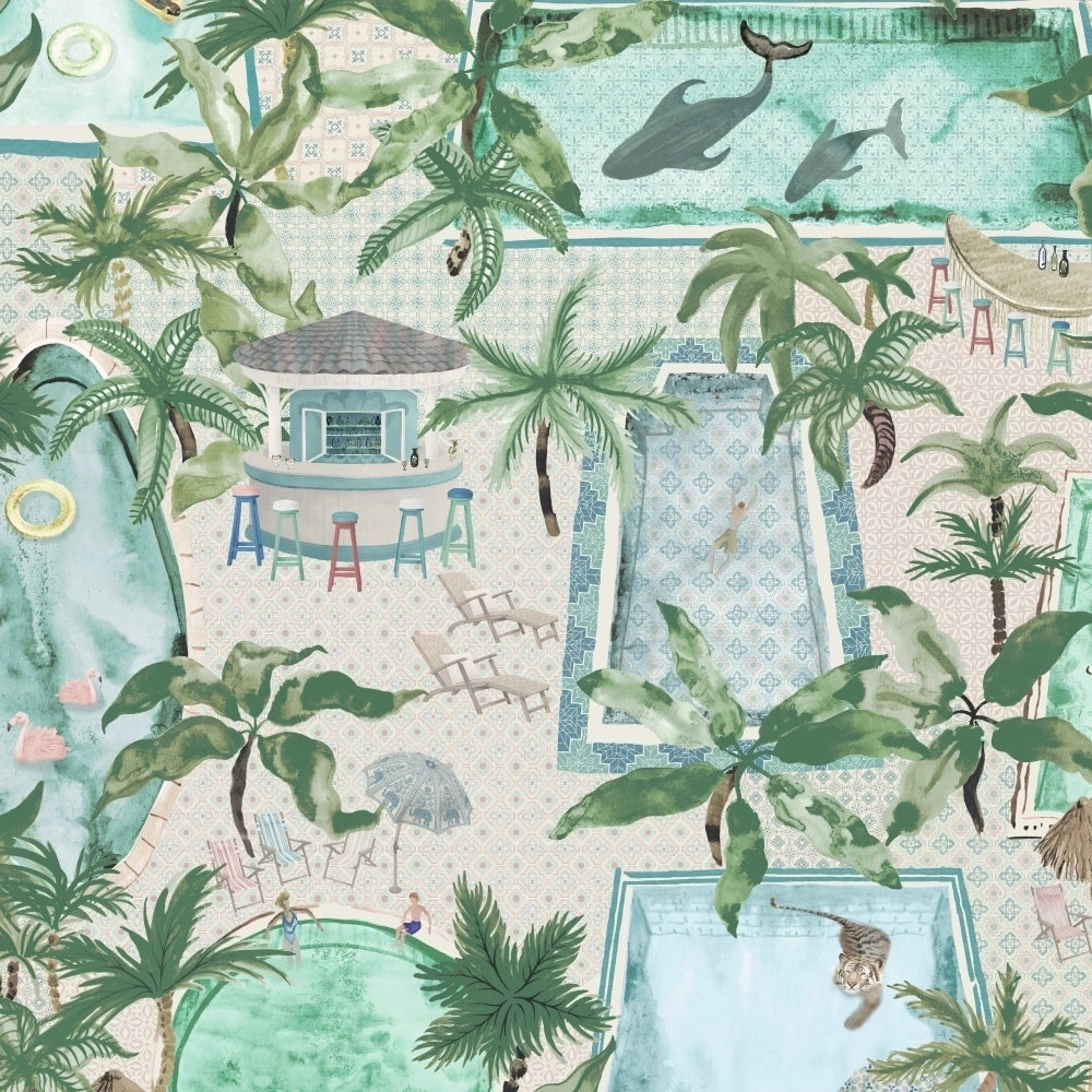 Lido Palm Wallpaper by Brand McKenzie